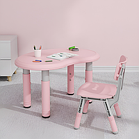 Детская парта со стулом регулируемая Terrio "Classy" Розовая