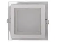 LED-панель Luxel со стеклянным декором 200х200х30мм 220-240V 18W (DLSG-18N 18W)