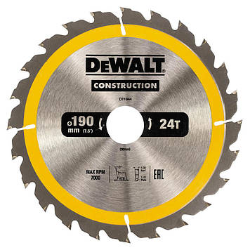 Диск пильний 190 х 30 (24Т) DeWALT DT1944