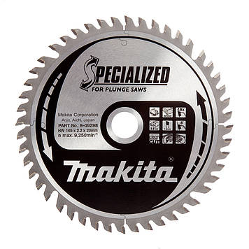 Диск пильний 165 х 20 (48Т) Makita до погружної (B-09298)