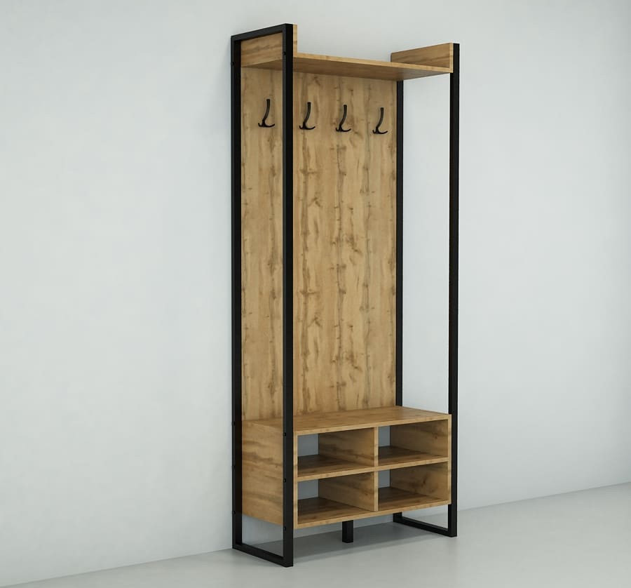 Шафа-вішалка для одягу "ЛОФТ" 86х35х190 см. Колір на вибір, ЛШ-8, фото 1