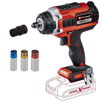 Ударний акумуляторний безщітковий гайковерт Einhell IMPAXXO 18/450 - Solo : 18V, 400 Нм (без акума і зарядки)