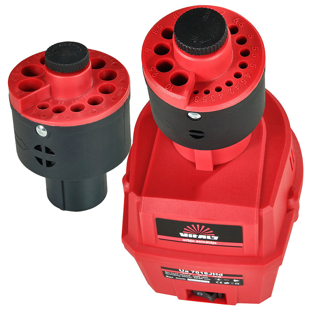 Верстат для заточування свердел 3-16 мм з 2-ма насадками Vitals Ua 7016JHd, фото 1