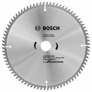 Диск пильний 254 х 30 (80Т) Bosch по алюмінію (2608644394)