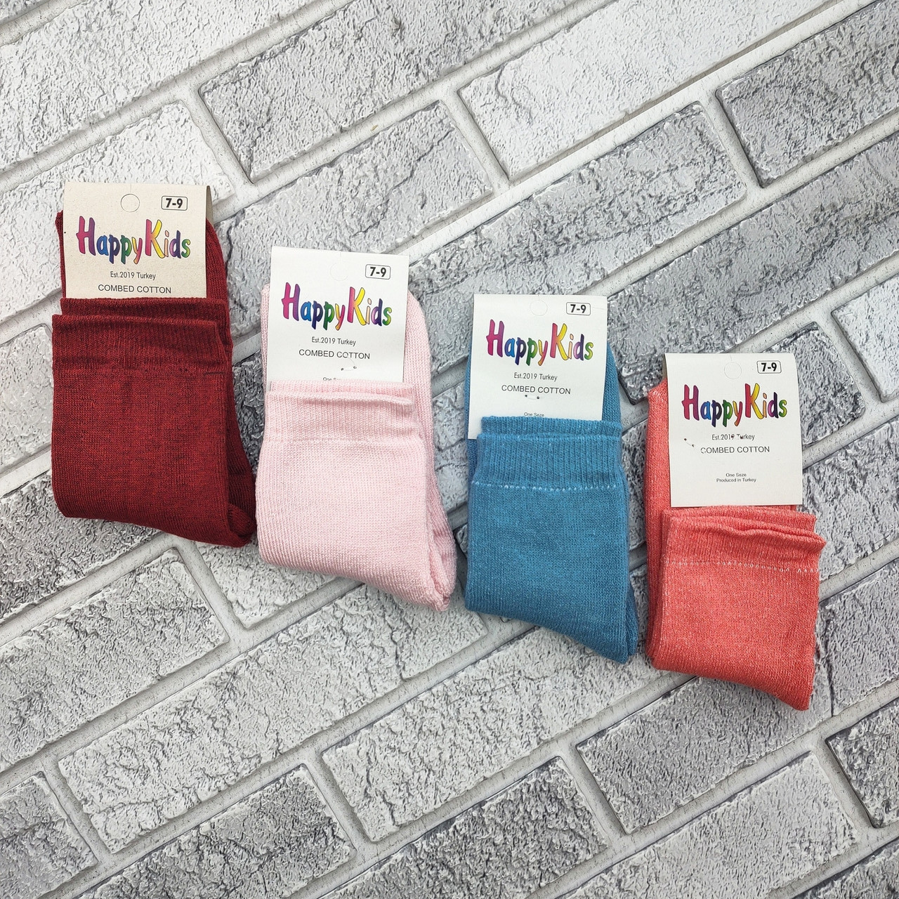 Шкарпетки дитячі високі зимові з махрою р.7-9 років однотонне асорті HAPPY KIDS 30038446, фото 1