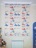 Римская штора для детской | Дом в "Green Hills", Киевской области
Использовалась Ткань для штор Airplanes 