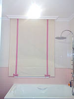 Римская штора для ванной | Дом в "Green Hills", Киевской области
Использовалась Портьерная ткань DARYA 