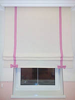 Римская штора в ванную | Дом в "Green Hills", Киевской области
Использовалась Портьерная ткань DARYA 