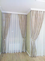 Шторы в гостиную | Дом в "Green Hills", Киевской области
Ткань для штор Tasya 