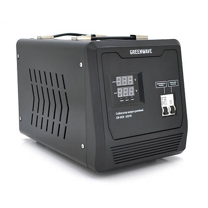 Стабілізатор напруги Green Wave Mauser 5000VA 3500 Вт 220 В однофазний релейний для будинку котлів, фото 1