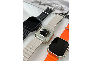 Розумний смарт годинник Smart Watch S8 ULTRA bluetooth з крокоміром пульсоміром тонометром лічильник калорій Білий, фото 6