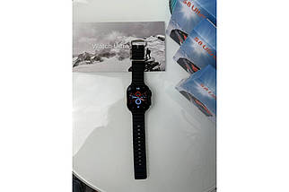 Розумний смарт годинник Smart Watch S8 ULTRA bluetooth з крокоміром пульсоміром тонометром лічильник калорій Чорний, фото 4
