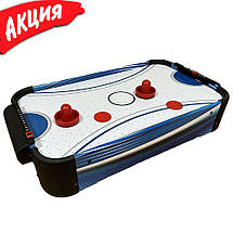 Настільний аерохокей Artmann Ice Magic дитячий домашній міні дерев'яний повітряний хокей, фото 5