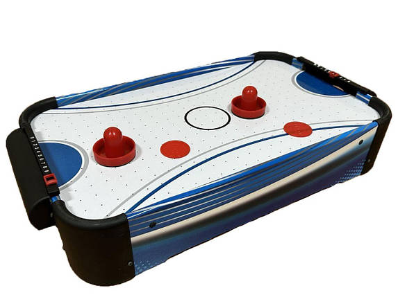 Настільний аерохокей Artmann Ice Magic дитячий домашній міні дерев'яний повітряний хокей, фото 1