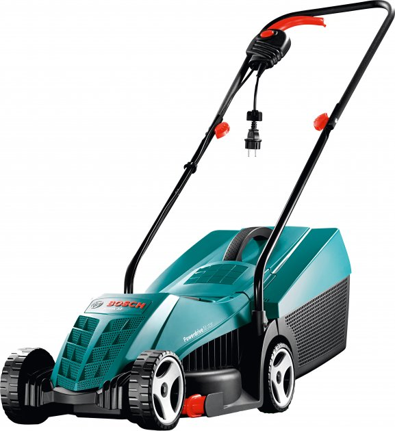 Потужна газонокосарка електрична Bosch Rotak 32 : 1200 Вт, ширина захвата 32 см, висота зрізу 20,40,60 мм, фото 1