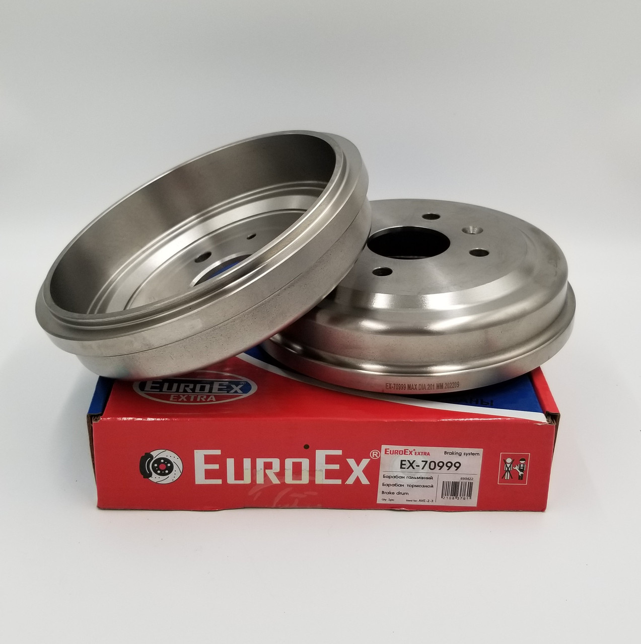 Барабани гальмовані Шевроле Авео комплект (2шт) EuroEx Угорщина, фото 1