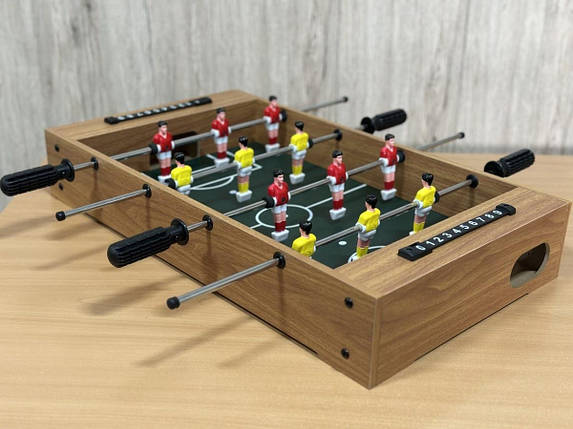 Настільний футбол Artmann Bristol дитячий дерев'яний домашній на штангах для двох, фото 1