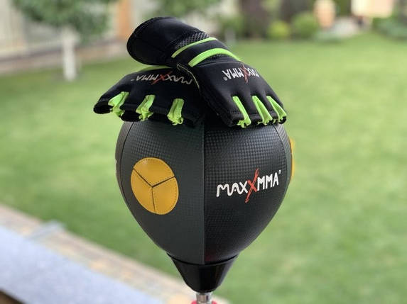 Боксерська груша MAXXMMA RAB02-A підлогова швидкісна водоналивна на стійці з рукавичками для боксу, фото 4