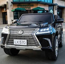 Дитячий електромобіль Bambi M 3906 EBLR-1 Lexus джип акумуляторний на пульті управління двомісний Білий, фото 2