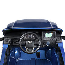 Дитячий електромобіль Bambi M 4919EBLRS-4 Toyota джип акумуляторний на пульті управління двомісний Синій, фото 2