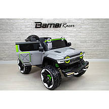 Дитячий електромобіль Bambi M 4863EBLR-1 Jeep джип акумуляторний на пульті управління одномісний Білий, фото 3