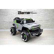 Дитячий електромобіль Bambi M 4863EBLR-1 Jeep джип акумуляторний на пульті управління одномісний Білий, фото 4