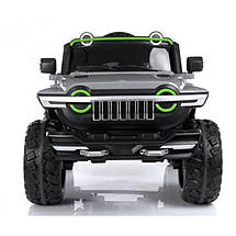 Дитячий електромобіль Bambi M 4863EBLR-1 Jeep джип акумуляторний на пульті управління одномісний Білий, фото 5