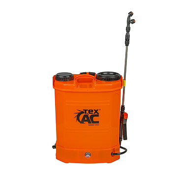 Садовий обприскувач акумуляторний Tex.AC  ТА-03-460 : 12 V, 8 Ah, обробка на 1 баку 950 м², 16л ранцевий