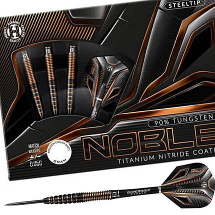 Дротики дартс із вольфраму Noble 90% Harrows Англія 24 грами, фото 1