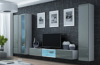 Стінка у вітальню, в зал Vigo 17 Cama Mebel в стилі хай-тек 180/300/42 см