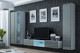 Стінка у вітальню, в зал Vigo 17 Cama Mebel  в стилі хай-тек 180/300/42 см