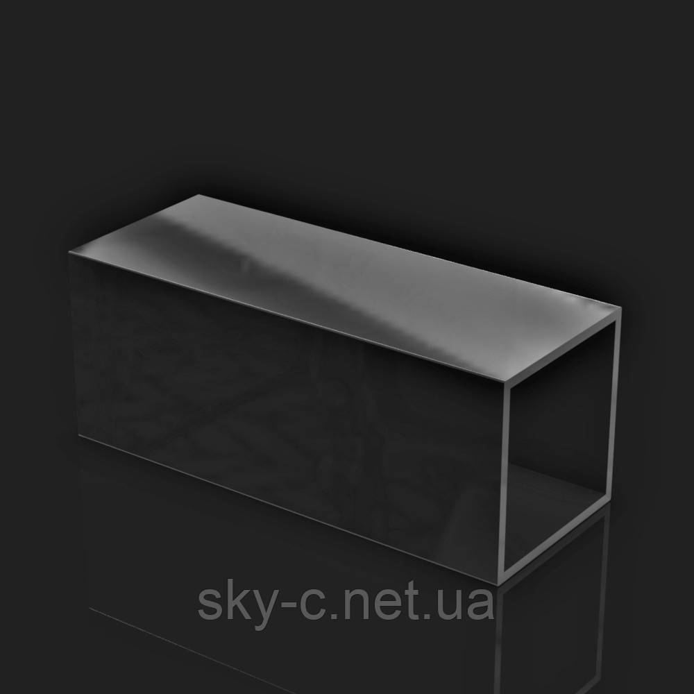 Труба квадратна алюмінієва чорний колір 40х40х2, фото 1