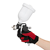 Якісний фарбопульт пневматичний HP INTERTOOL PT-0210 : 190 л/хв, діаметр форсунки 1.5 мм, 600 мл бачок, тиск 5 атм., фото 6