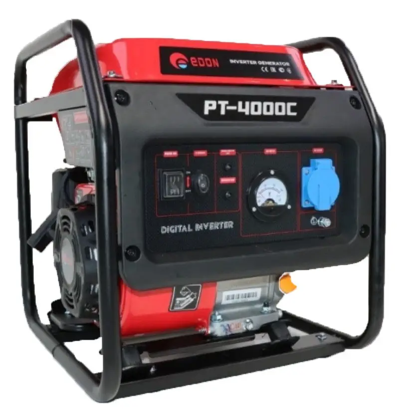 Інверторний генератор бензиновий Edon PT-4000C : 3.0/3.3 кВт, 100% МІДНА ОБМОТКА, 1 фаза, ручний запуск, фото 1