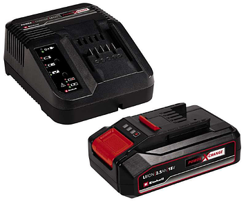 Потужний зарядний пристрій і акумулятор Einhell 18V 2.5 Аh Starter Kit Power-X-Change