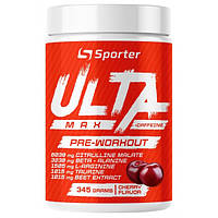 Предтрен SPORTER Ulta Max Pre-Workout + сaffeine 350 грамм Вкус : вишня