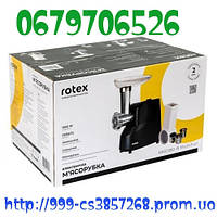 М'ясорубка ROTEX RMG180-B MultiFun Потужність 1800 Вт, Продуктивність 1,1 кг/хв, Функція РЕВЕРС. Пластикови