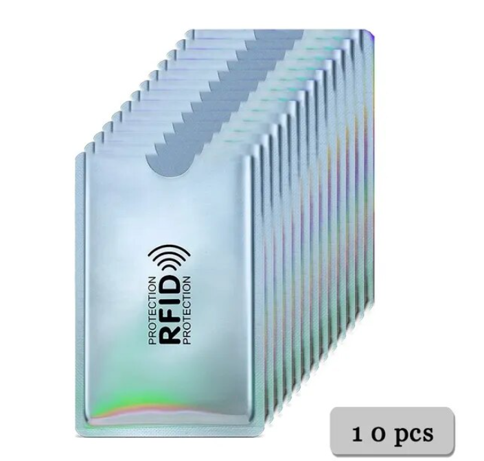 RFID - Захист карт, документів. Чохол для захисту банківських карт - 10шт.!