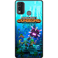 Силіконовий чохол бампер для Nokia G11 Plus з малюнком Майнкрафт Minecraft