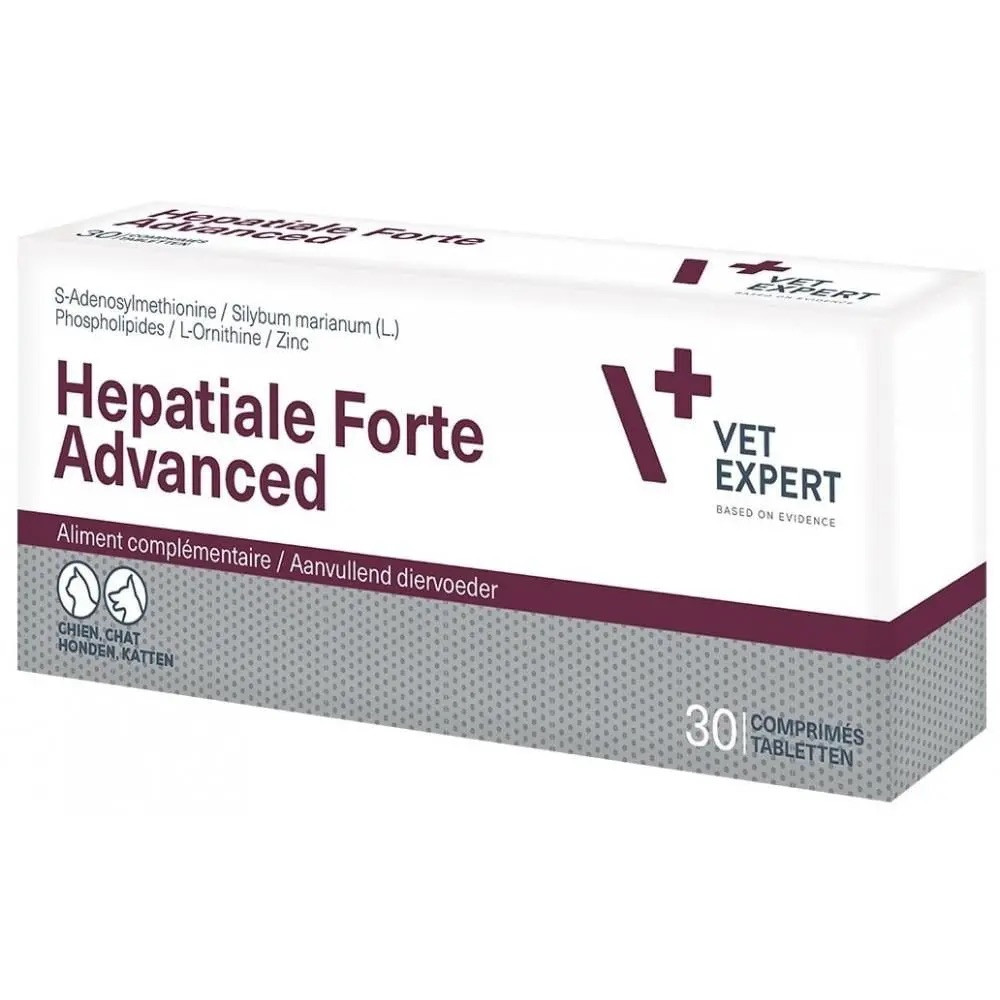 Харчова добавка Vet Expert Hepatiale Forte Advanced для захисту та підтримки печінки, 30 таблеток