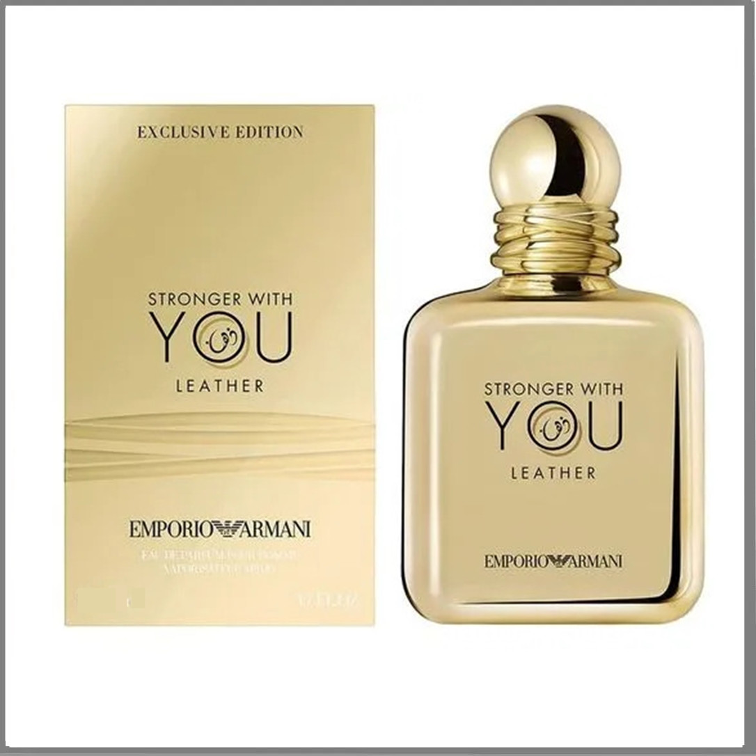 Armani Stronger With You Leather парфумована вода 100 ml. (Армані Стронгер Віз Ю Лезер)