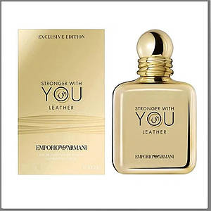 Armani Stronger With You Leather парфумована вода 100 ml. (Армані Стронгер Віз Ю Лезер)