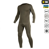 Чоловічий комплект термобілизни M-Tac Олива (S), термобілизна (кофта + штани), термоодяг