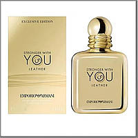 Armani Stronger With You Leather парфюмированная вода 100 ml. (Армани Стронгер Виз Ю Лезер)