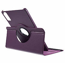 Шкіряний чохол книжка 360 на Xiaomi Redmi Pad SE (11") / баклажановий, фото 5