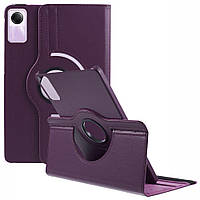 Шкіряний чохол книжка 360 на Xiaomi Redmi Pad SE (11") / баклажановий