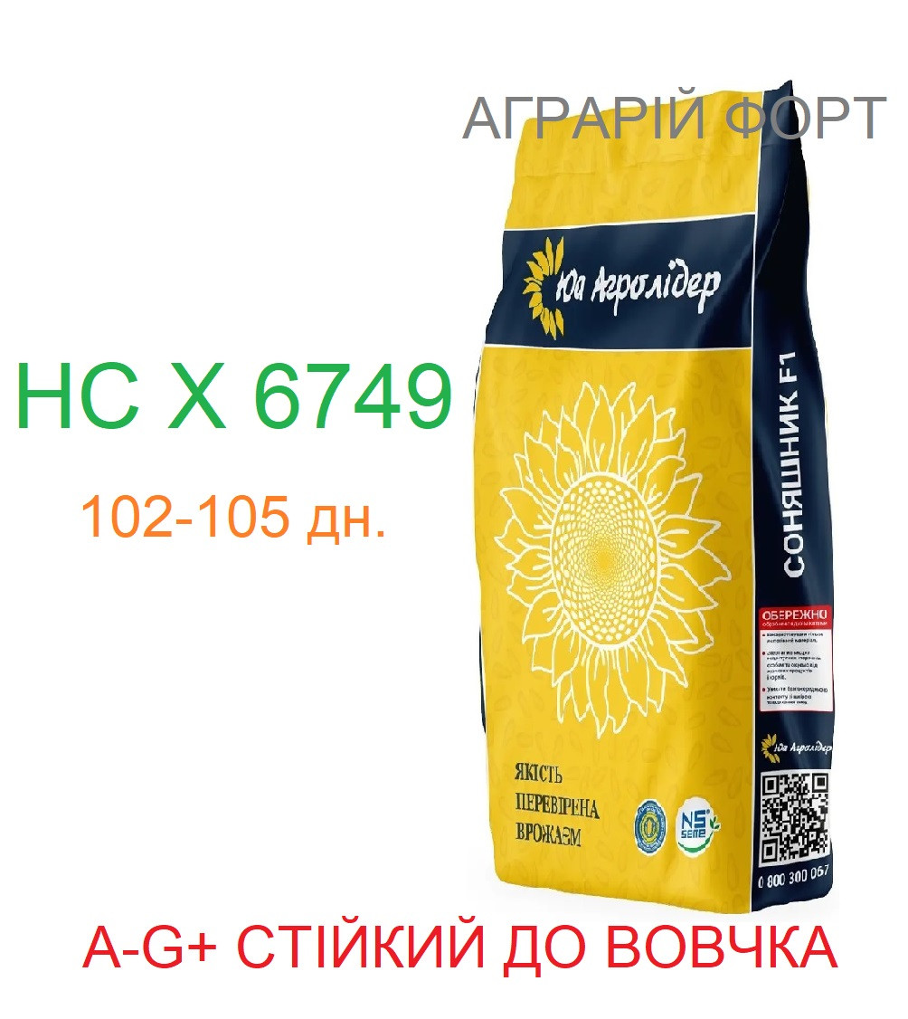 НС Х 6749. Оригінальне насіння соняшнику під Гранстар. Юа Агролідер