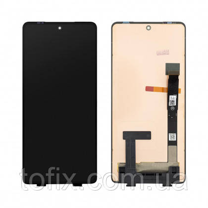 Дисплей Motorola Moto Edge 20/Edge 20 Pro модуль у зборі (екран та сенсор) (IPS) Чорний