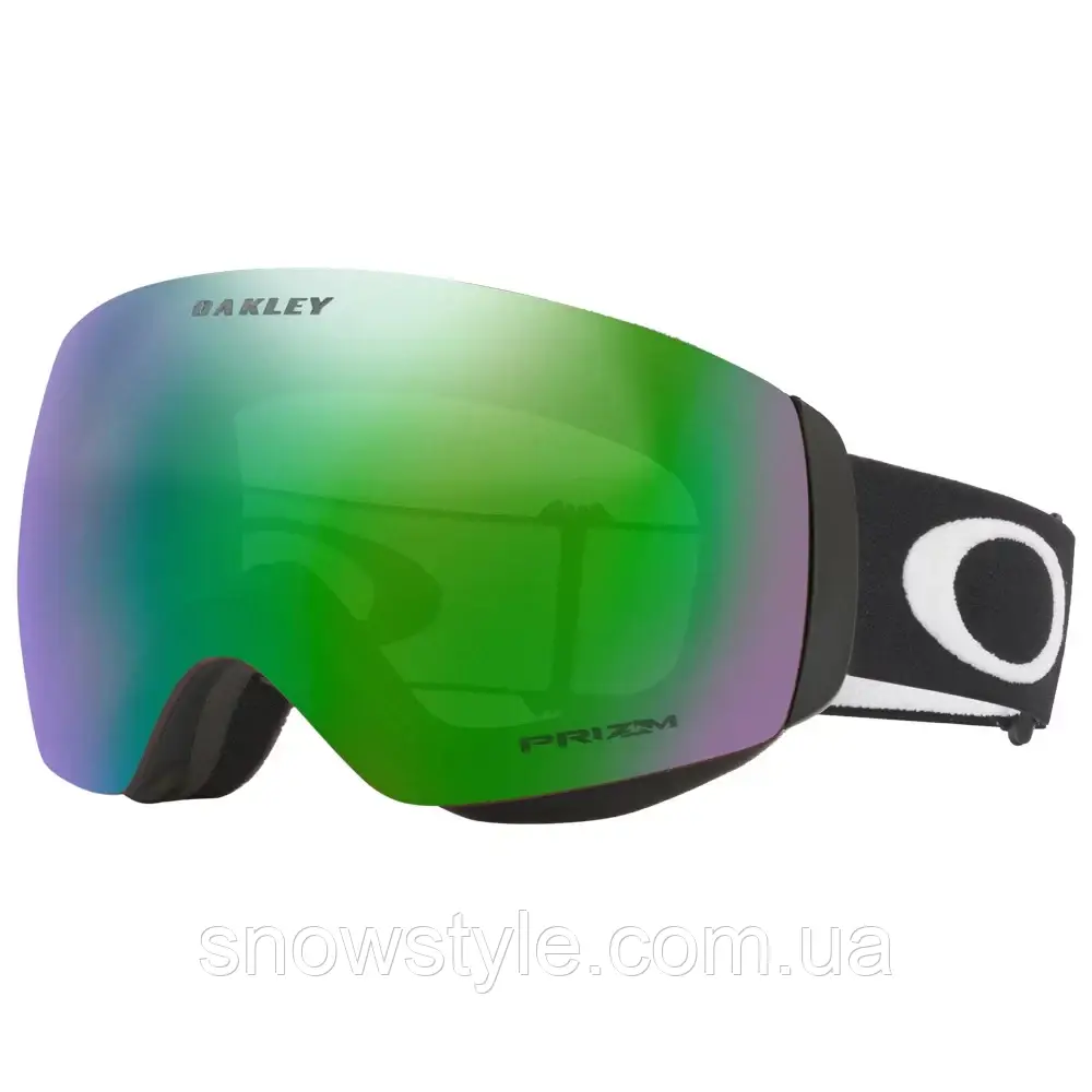 Гірськолижна маска Oakley Flight Deck M (XM) Matte Black Лінза Prizm Jade, фото 1