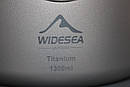 Казанок титановий Widesea 1300 мл каструля туристична з титану для пікніка походу туризму та активного відпочинку, фото 9